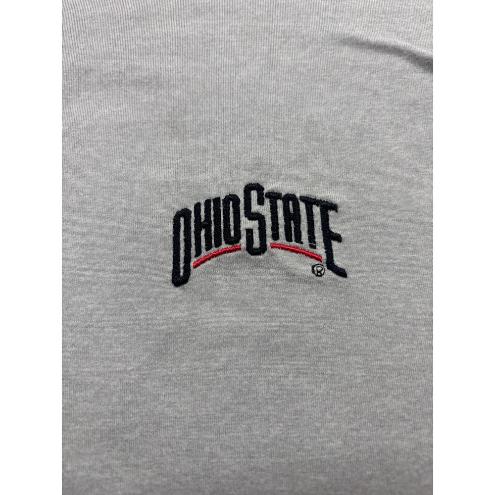 Ohio State Buckeyes Mens Grey Quarter Zip Pullover Size M NEW Rivalry Threads - Picture 2 of 5